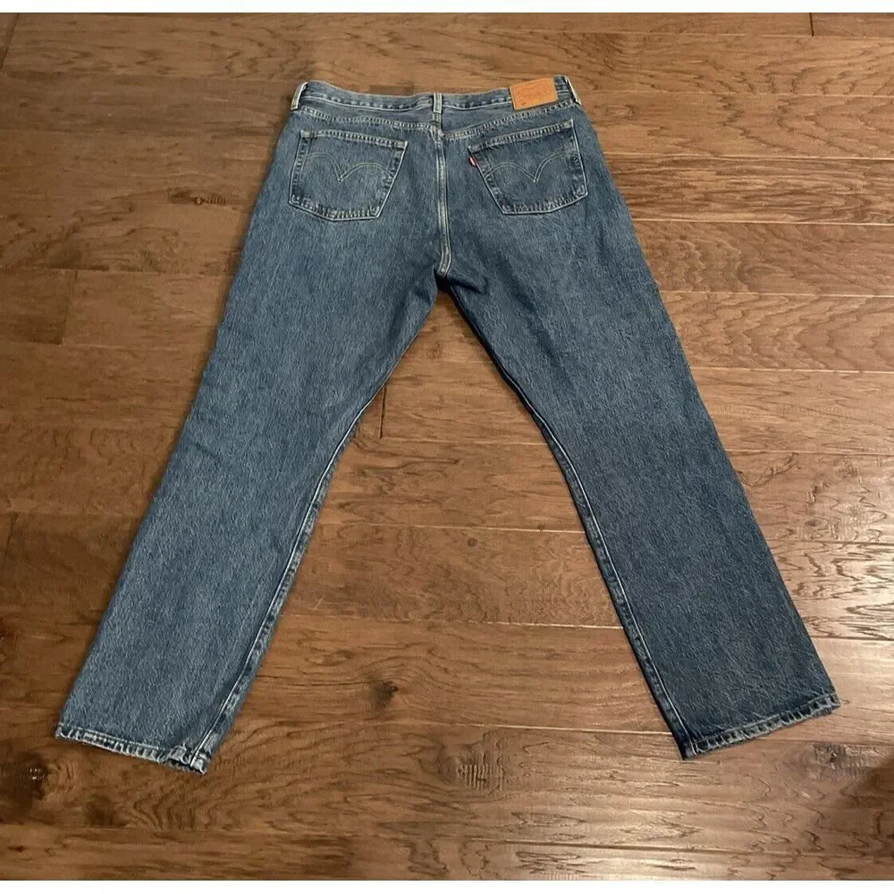 Levi's 501 Premium Original Fit‎ PATCHWORK Men's Jeans 33x30 Medium Wash Vintage